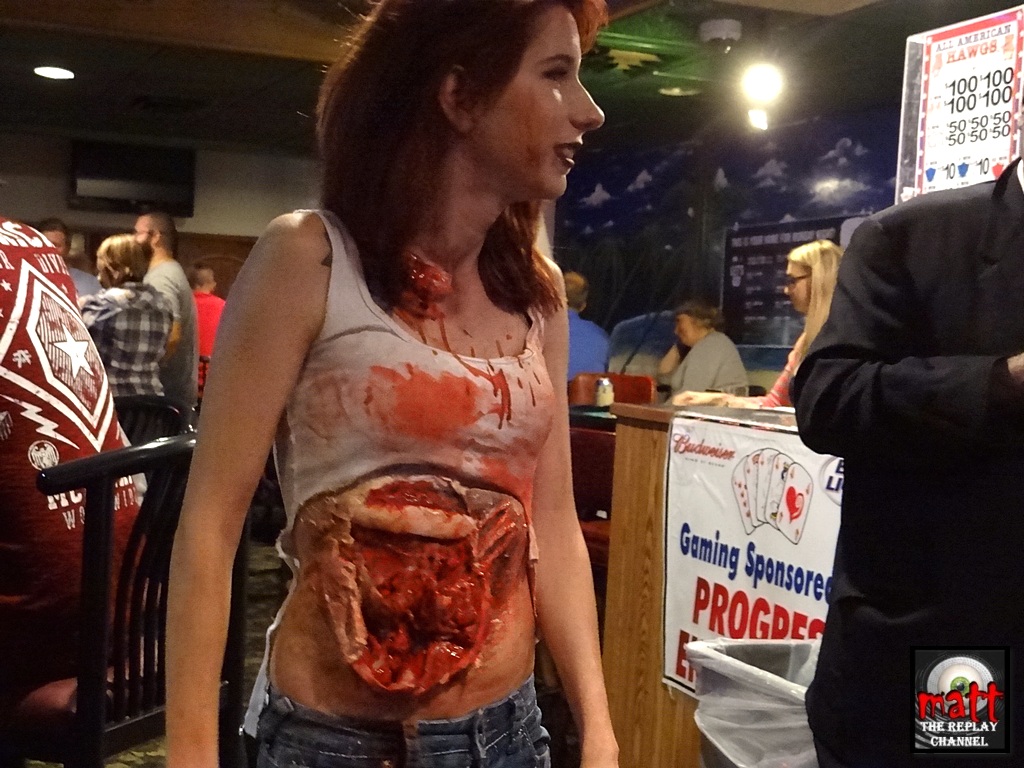 Zombies gathered Sat night to begin the "crawl" through downtown . . . CSi photos